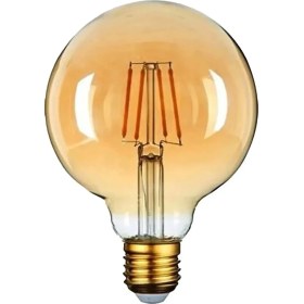 Resim Neo Vista Rustik LED Ampul E27 Duy G95 4W Bal Cam Sarı Işık Tasarruflu Dekoratif Vintage Aydınlatma 