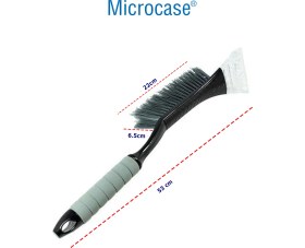 Resim Microcase Oto Araç Camı Buz Kazıyıcı Başlı Kar Temizleme Fırçası - AL4109 