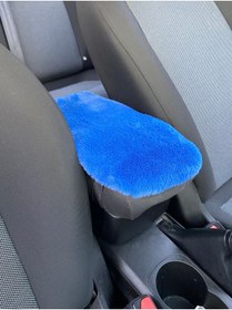 Resim habaca Yumuşak Peluş Kol Dayama Kolçak Minderi Mavi 