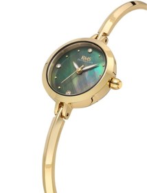 Resim RMS Zeitmeister RMS.1.AG2106.29 Minimal Taşlı Tasarım Kristal Cam 3 Atm Suya Dayanıklı Altın Renk Ka 