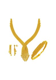 Resim Bilezikci Halat Örgülü Altın Düğün Seti Stgls8k29504 