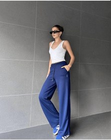 Resim Palazzo Pantolon - Mavi / S Mavi 