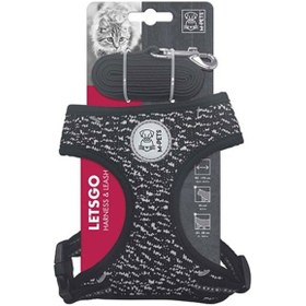 Resim M-pets Letsgo Kedi Göğüs Tasması Seti 30-42 Cm 244-58024.01 