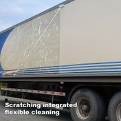 Resim 1 adet Çok Amaçlı Temizlik Fırçası, Metal ve Plastik, Paslanmaz Çelik, Dış Mekan, Banyo, Araba, Patio, Duvar - Çizilmeye Karşı Entegre Esnek Temizlik Aracı 