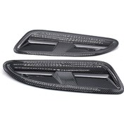 Resim Jaguar Xkr, Ford, Bmw İçin Abs Karbon Fiber Bonnet Vents Çifti Siyah, 42.5cm, 290g 