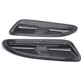 Resim Jaguar Xkr, Ford, Bmw İçin Abs Karbon Fiber Bonnet Vents Çifti Siyah, 42.5cm, 290g 