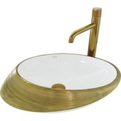 Resim Pure Concept Pure Ufo Gold Tezgah Üstü Çanak Lavabo Gw-503 