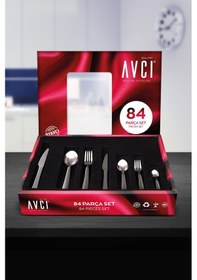Resim İstanbul 84 Parça Çatal Kaşık Bıçak Takımı+C431 Gümüş 