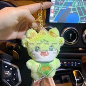 Resim Silver1 Yeni Iyi Şanslar Maskot Peluş Bebek Kolye Sevimli Küçük Ejderha Karikatür Bebek Çanta Çekicilik Anahtarlık Küçük Kolye (Yurt Dışından) 