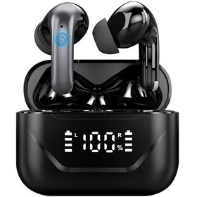 Resim Akıllı Aı Tercüman Kulakiçi 144 Dil Gerçek Zamanlı Ses Tercümanı % 99 Doğruluk Black 