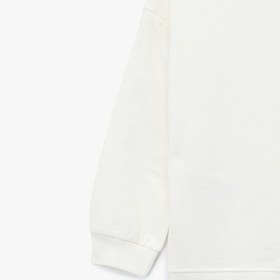 Resim Kız Bebek Pamuklu Uzun Kollu Bisiklet Yaka Baskılı Şardonlu Sweatshirt 