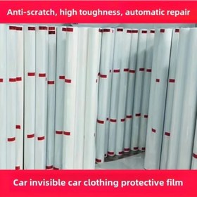 Resim Tongdashop Tpu Görünmez Araç Giysisi Tph Çizik Önleyici Film 23.62x78.74inch Tam Kaplama 