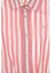 Resim U.S. Polo Assn. Kız Çocuk Pembe Çizgili Kolsuz Gömlek 50306618-VR041 