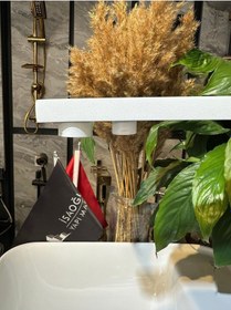 Resim İsaoğlu Yapı Beyaz Arıtmalı Mutfak Bataryası Kare Premium Armatür Arıtmalı Evye Musluğu Mat Beyaz Beyaz 