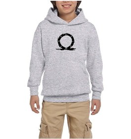 Resim Zepplin Giyim God Of War Ragnarok Omega Gri Çocuk Kapşonlu Sweatshirt Gri 