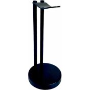Resim Xrades Siyah Yuvarlak Kulaklık Standı (Ahşap ve Metal) Stand Stant Tutucu 