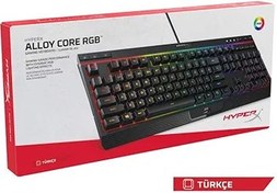 Resim HyperX Alloy Core RGB Membran Klavye TR HX-KB5ME2-TU 