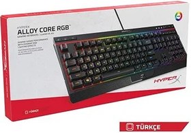 Resim HyperX Alloy Core RGB Membran Klavye TR HX-KB5ME2-TU 