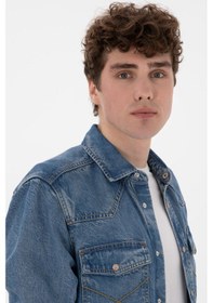 Resim U.s. Polo Assn. Erkek Açık Mavi Gömlek Jean 50304377-dn0021 Lıght Blue Açık Mavi 