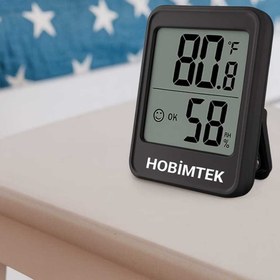 Resim Hobimtek MC40 Dijital Termometre İç Mekan Oda Sıcaklık Nem Ölçer Led Monitör Higrometre Isı Ölçer Derece 
