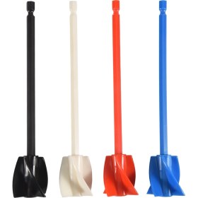 Resim Galaxxy 4'lü Reçine Karıştırma Kürekleri, Matkap Için Epoksi Karıştırıcı Ataşmanı, Yeniden Kullanılabilir Boya Karıştırıcısı, Epoksi Reçine, Seramik Sır, Silikon Için (Yurt Dışından) 