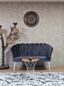 Resim ZAFİR İkili Papatya Çay Seti Koltuk Beyaz Boyalı Sivriltme Ayak, Balkon, Salon, Ofis, Koltuk Takımı 