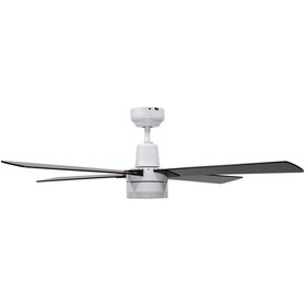 Resim Alsanfan Pilot Beyaz Motorlu Siyah Kanatlı Uzaktan Kumandalı Tavan Vantilatörü 