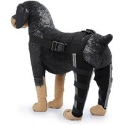 Resim Arka Bacak Yaralanmaları Ve Ağrı Giderici Köpek Hareketlilik Destek Desteği S Yansıtıcı Siyah 