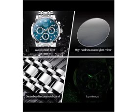 Resim Olevs 2889 Lüks Quartz Kronograf Erkek Kol Saati – Şık ve Dayanıklı Tasarım 