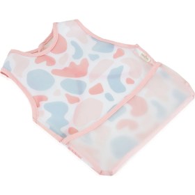 Resim Babyjem Leke Tutmaz Mama Önlüğü Pembe Puzzle Standart Beden %100 Polyester Dayanıklı 