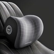 Resim 1 adet Xiang Ergonomik Hafıza Köpük Araba Başlık Boyun Yastığı - Yavaş Geri Dönüşüm Konforu, Sürüş ve Seyahat için Ergonomik Tasarım, Orta Sertlik, Dayanıklı Naylon Kapak, Araba Başlık Yastığı 