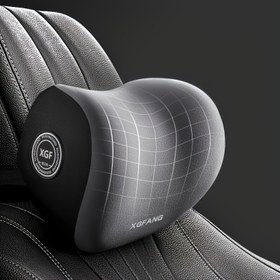 Resim 1 adet Xiang Ergonomik Hafıza Köpük Araba Başlık Boyun Yastığı - Yavaş Geri Dönüşüm Konforu, Sürüş ve Seyahat için Ergonomik Tasarım, Orta Sertlik, Dayanıklı Naylon Kapak, Araba Başlık Yastığı 