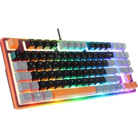 Resim BAYÇAĞRI Acer Emachines EAK216 Siyah/gri/turuncu USB Rainbow Aydınlatmalı Q Standart Tkl Klavye 