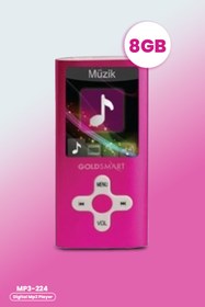 Resim Goldsmart Mp3-224 Pembe 8gb Digital Ses Kayıt Özellikli Mp3 Player 