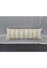 Resim Zehra Abla Halı Yeni El Dokuma Dekoratif Lumbar Kilim Kırlent Yastık Kılıfı 6687 Çok Renkli 