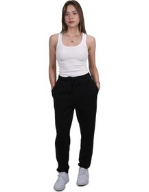 Resim Kadın Modal Kumaş Cepli Siyah Jogger Pantolon Siyah 