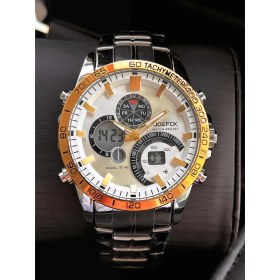 Resim Joefox Çelik Kordon Dijital ve Analog 2 Yıl Garantili 3 Atm Suya Dayanıklı Erkek Kol Saati JOE.CL05 