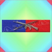 Resim Muharebe Harekat Şerit Rozeti Gümüş 