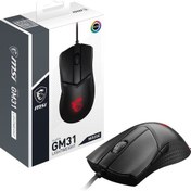 Resim Clutch GM31 Lightweight Wireless 12000 Dpi RGB Kablosuz Siyah Gaming Mouse MSI