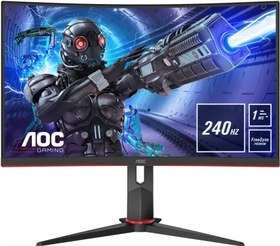 Resim Aoc 32" C32G2ZE 0.5ms 240hz HDMI,DisplayPort FreeSync Curved Gaming Monitör 