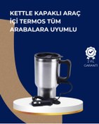 Resim AyrStore Araç İçi Paslanmaz Çelik Isıtıcı Termos Bardak 12V Çakmak Girişli 