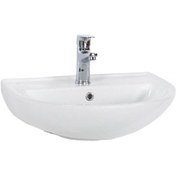 Resim Creavit Yarım Ayak Oval Lavabo 40 x 50 CM Beyaz Tp155 