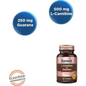 Resim Dynavit L-Carnitine & Guarana 30 Tablet 