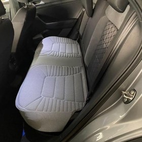 Resim Kia Optima ile Uyumlu Lüx Oto Koltuk Minderi Ön Arka Oturak 3'lü Set Bumerang Serisi Gri 