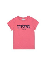 Resim U.S. Polo Assn. Erkek Çocuk Pembe Basic Bisiklet Yaka Tişört 50306512-VR167 