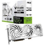 Resim ASUS VGA TUF-RTX5070TI-O16G-BTF-WHITE-NVIDIA-GEFORCE-RTX 5070 TI-16GB GDDR7-256bit--OC-2xHDMI-3xDP-RGB-DLSS4 EKRAN KARTI 