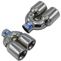 Resim Universal Krom Egzoz Ucu Çiftli M Model Sağ Çıkış 90×100 800-036R 
