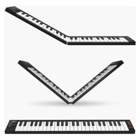 Resim Braventa Collection Carry-On Blackstar Folding 49 Tuşlu Taşınabilir ve Katlanabilir Klavye (Siyah) 