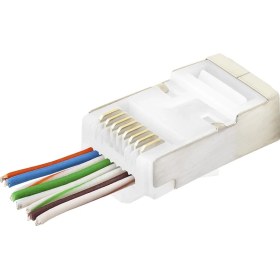 Resim sbodurhome CAT6E Ez RJ45 Metal Konnektör 100 Adet Plastik Kutu - Beyaz ND2422 