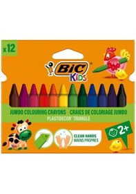 Resim Bic Silinebilir Üçgen 12 li Kutu Pastel Boya 